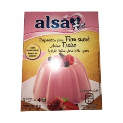 ALSA  Flan Fraise 45 gr
